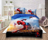 Parure de lit bleue Spiderman avec Ironman