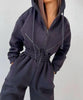 Combinaison à capuche élégante pour femme