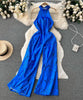 Combinaison chic pour femme bleue