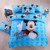 Parure de lit bleue Mickey Mouse