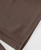 Combinaison shorty marron moulante pour femme