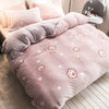 Housse de couette au motif chat molletonnée et douce