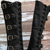 Bottes couvrantes viking en cuir