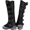 Bottes couvrantes viking en cuir