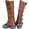 Bottes couvrantes viking en cuir