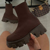 Botte chaussette à semelle épaisse