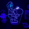 Lampe 3D Mario sur Yoshi