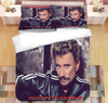 Parure de lit Johnny Hallyday marron