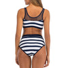 Maillots de bain vintage à rayures bleues et blanches