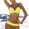 Maillots de Bain Vintage - Ensemble bikini jaune et noir