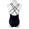Maillot de bain une pièce bicolore noir et blanc