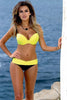 Maillots de Bain Vintage - Ensemble bikini jaune et noir