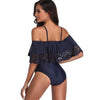 Maillot de bain une pièce bleu marine