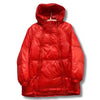 Doudoune rouge brillante pour femme, large et confortable
