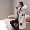Doudoune chaude mi-longue pour femme