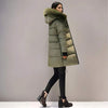 Doudoune chaude mi-longue pour femme