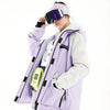 Doudoune de ski violette pour femmes