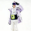 Doudoune de ski violette pour femmes