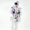 Doudoune de ski violette pour femmes