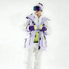 Doudoune de ski violette pour femmes