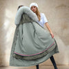 Doudoune grande taille avec doublure en fourrure amovible pour femme