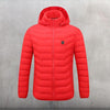 Doudoune chauffante rouge