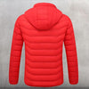 Doudoune chauffante rouge