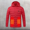 Doudoune chauffante rouge