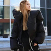 Doudoune courte et col oversize