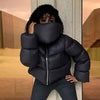 Doudoune courte et col oversize