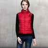 Doudoune sans manche rouge pour femme
