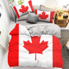 Parure de lit drapeau canadien