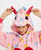 Combinaison polaire licorne cœur femme