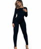 Combinaison pantalon noire longue moulante