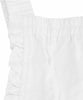 Combinaison shorty blanche ample en coton avec bretelles