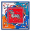 Couverture à frange cheval de guerre