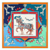 Couverture à frange cheval de guerre