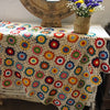 Couverture au crochet style Boho Vintage
