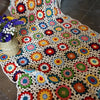 Couverture au crochet style Boho Vintage