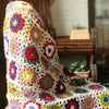 Couverture au crochet style Boho Vintage