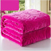 Couverture de lit rose