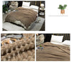 Couverture douce et chaude en flanelle marron