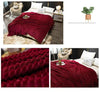 Couverture douce et chaude en polyester rouge