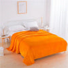 Couverture en flanelle orange