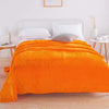 Couverture en flanelle orange