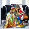 Couverture en Sherpa Mario orange