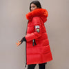 Doudoune chaude mi-longue pour femme