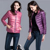Doudoune coupe-vent réversible pour femme