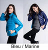 Doudoune coupe-vent réversible pour femme