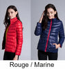 Doudoune coupe-vent réversible pour femme